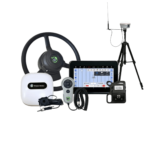 Kit completo de piloto automático con volante motorizado, pantalla, antena GNSS y accesorios